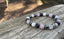 Bracelet élastique de Lithothérapie en Howlite, Quartz Rose, Hématite et Améthyste
