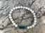 Bracelet Lithothérapie en Howlite naturelle et Apatite 6 mm- Ancrage, relaxation