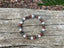 Bracelet élastique de Lithothérapie "Triple Protection" Quartz Rose, Hématite et Jaspe Rouge