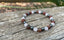 Bracelet élastique de Lithothérapie "Triple Protection" Quartz Rose, Hématite et Jaspe Rouge