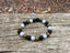 Bracelet élastique de Lithothérapie "Triple Protection" Unakite, Pierre de Lave et Aigue Marine