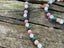 Parure bracelet et collier, Malachite, Quartz Rose et Rhodochrosite, Made in France