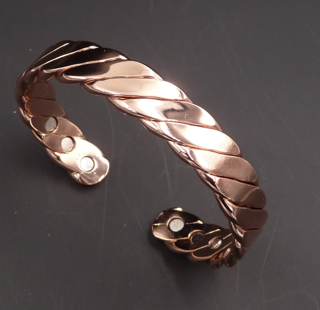 Bracelet magnétique en cuivre avec aimants Anti-Douleurs Arthrose Rhumatismes