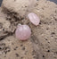 Boucles d'oreilles Clous en Quartz Rose