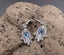 Boucles d'oreilles main de Fatma porte bonheur et oeil turc