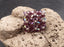 Bague Eulalie en perles de rocaille mauves