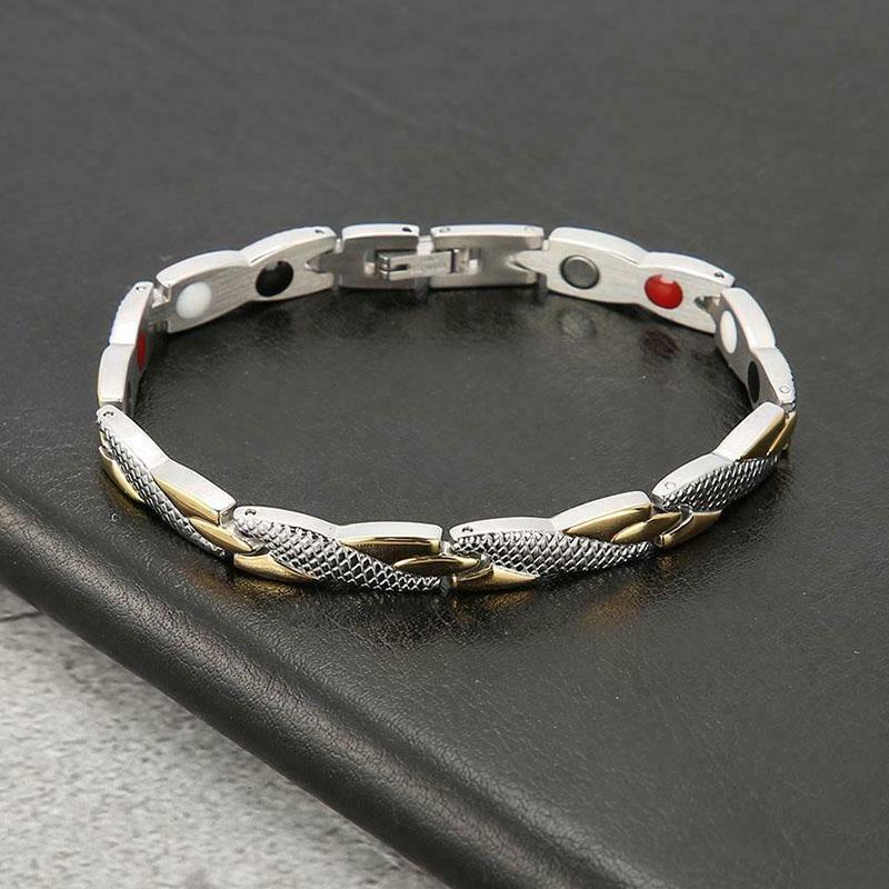Bracelet magnétique en forme d'écailles de dragon