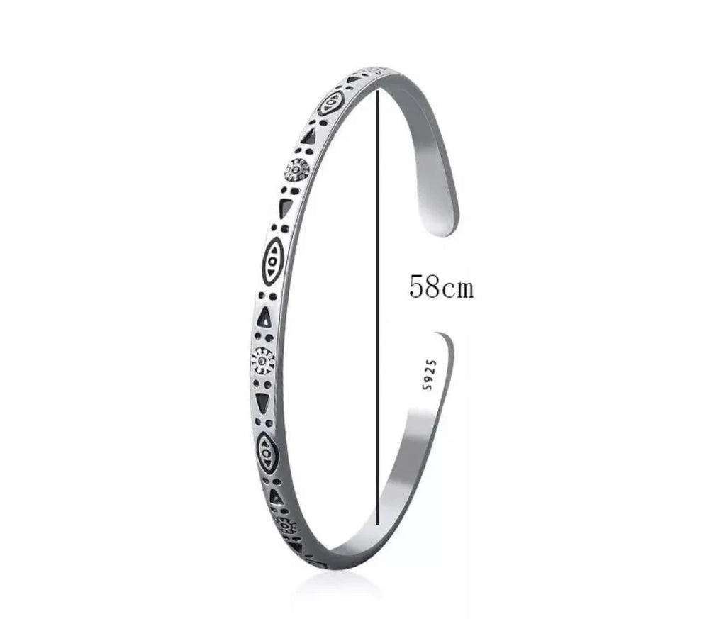 Bracelet jonc ajustable pour homme ou femme en Acier inoxydable