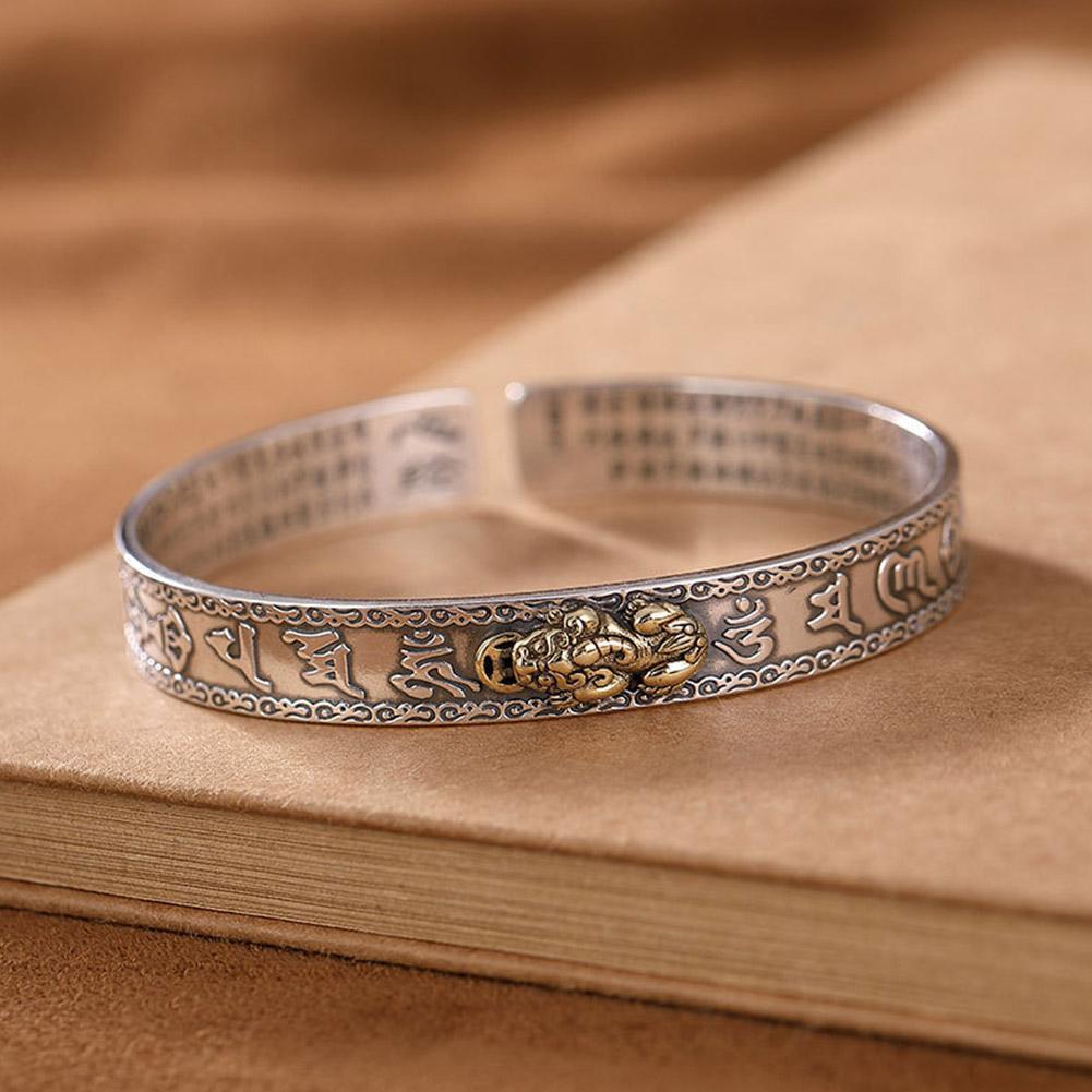 Bracelet Feng Shui 'Pixiu' en argent 999 - Abondance et Prospérité