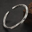 Bracelet jonc en argent 925 sterling gravure Poisson, Porte Bonheur Homme / femme