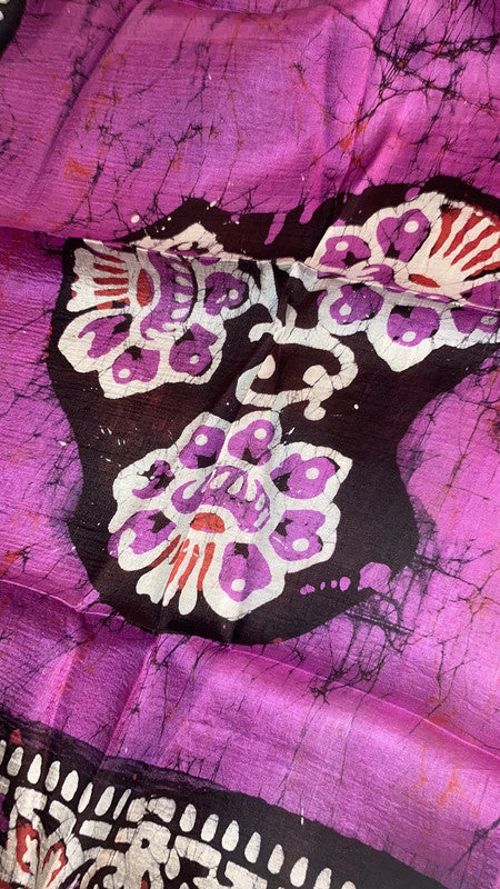 Foulard en 100 % soie artisanat de Thaïlande Chiang Mai