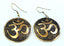 Boucles d'oreilles signe Om Aum couleur or