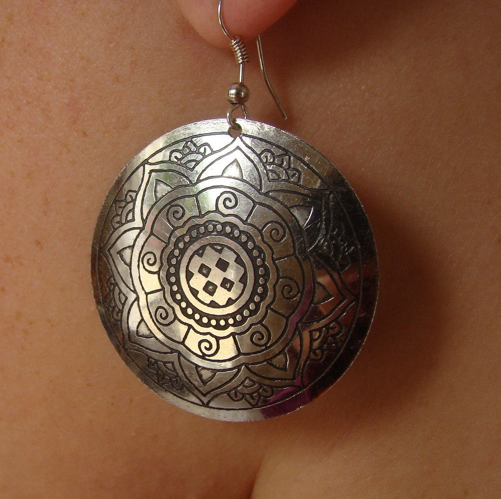 BOUCLES D'OREILLE ORIENTALES ARTISANAT INDE