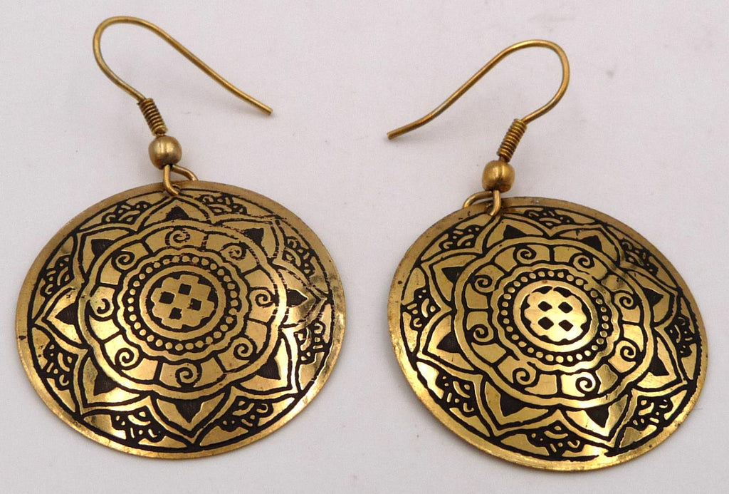 Boucles d'oreilles orientales artisanat Inde