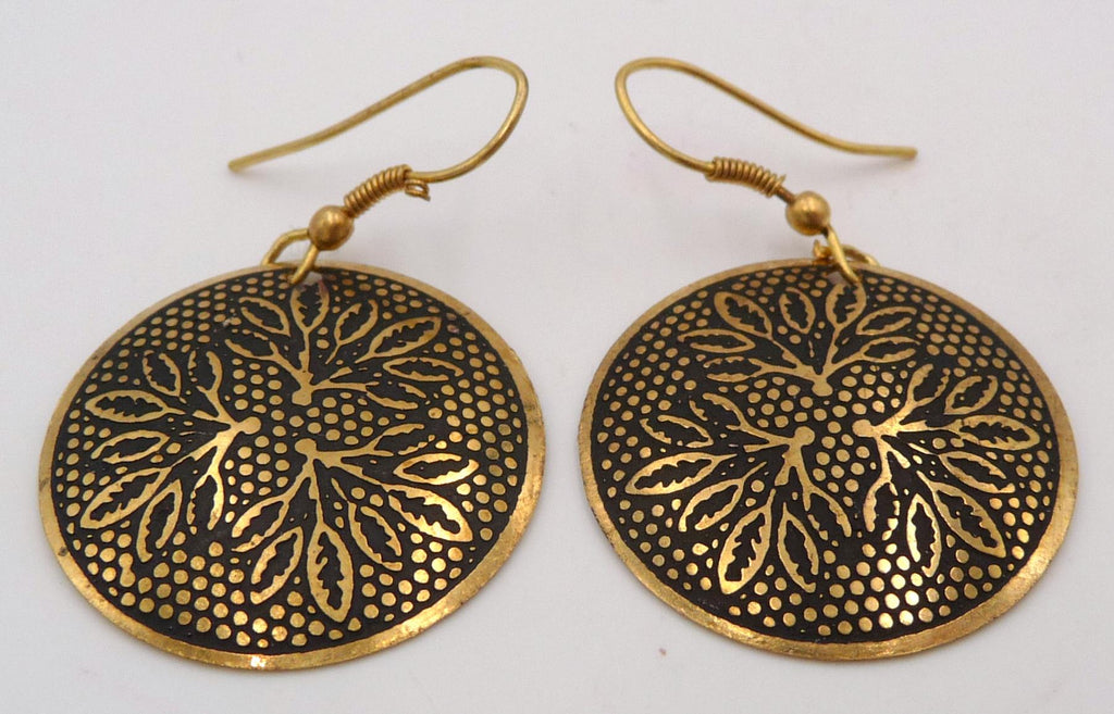 Boucles d'oreilles orientales artisanat Inde