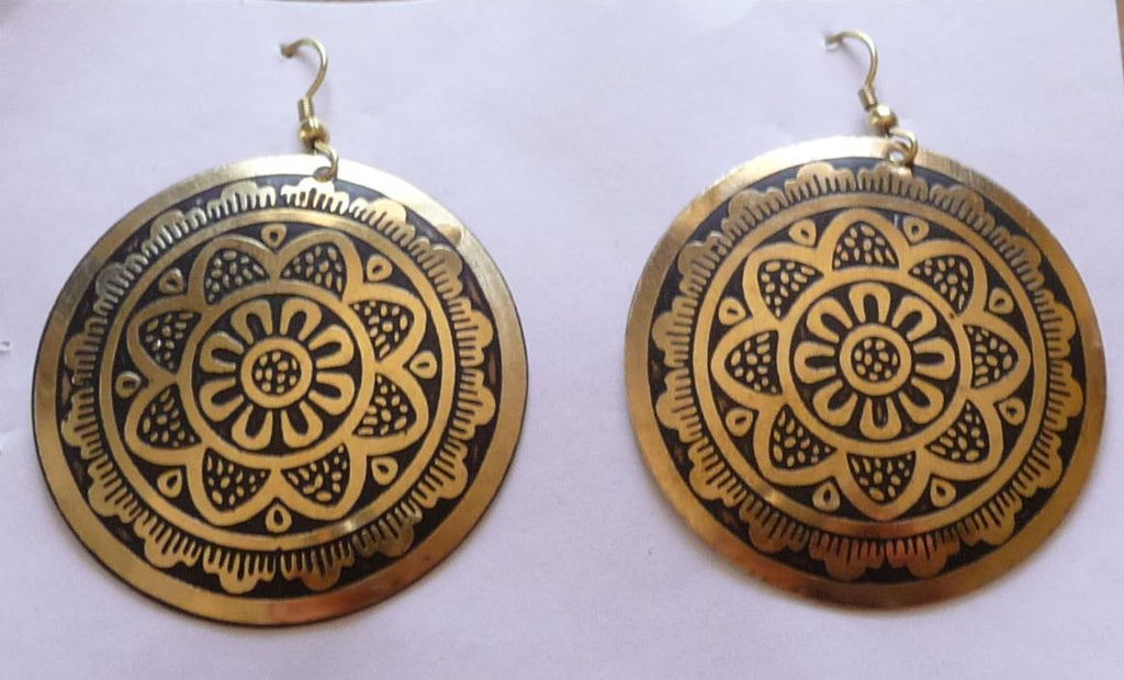 Boucles d'oreilles orientales artisanat Inde