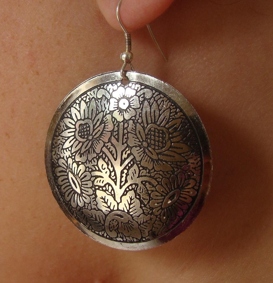 BOUCLES D'OREILLE ORIENTALES ARTISANAT INDE