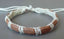 Bracelet en cuir et coton