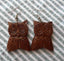 BOUCLES OREILLE CHOUETTE HIBOU EN BOIS DE SUAR