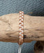 Bracelet réglable pour ado ou homme en cuir naturel et coton blanc