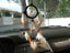 Attrape rêves amérindien en cuir noir pour voiture, caravane, etc...