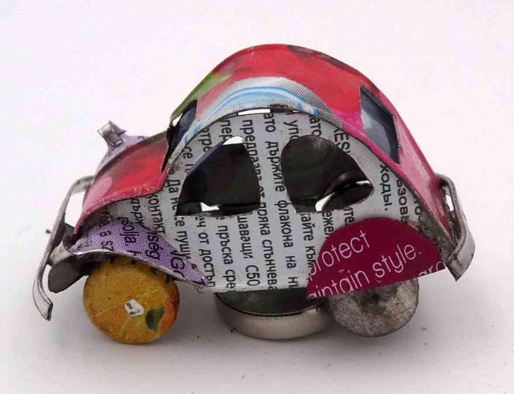 Magnet Voiture 2 CV Citroën Frigo Aimant Canette Recyclée Madagascar