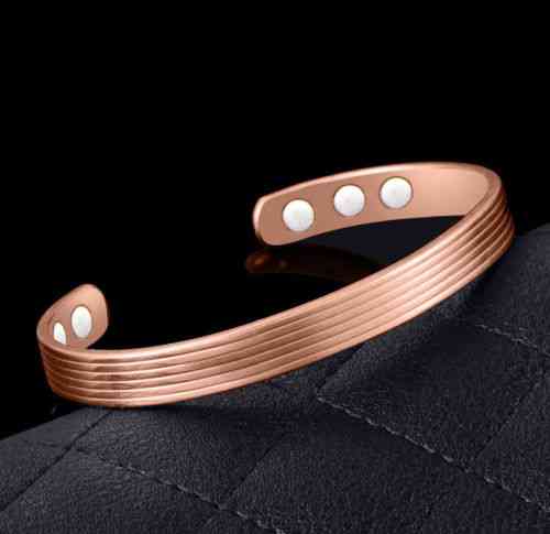 Bracelet magnétique cuivre avec aimants anti douleur Magnétothérapie