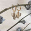 Boucles d'oreilles créoles motif étoile du Nord