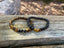 Bracelets de distance / couples - Pierre de lave et Oeil de Tigre 6 mm