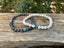 Bracelets de distance / couples - Howlite et Labradorite 6 mm