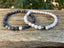 Bracelets de distance / couples - Labradorite et Howlite 6 mm