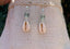 Boucles d'oreilles pendantes en Fluorite et coquillage Cauri