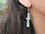 Boucles d'oreilles en chips de pierre naturelle - Amazonite