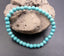 Bracelet Lithothérapie en Turquoise (Howlite bleue) - boules 6 mm