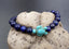 Bracelet en Lapis Lazuli 8 mm + tortue Amérindienne en Howlite Turquoise