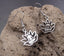Boucles d'oreilles Fleur de Lotus Yoga Méditation crochets en argent 925