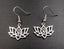 Boucles d'oreilles Fleur de Lotus Om Yoga Méditation crochets en argent 925