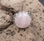 Bague ronde en Quartz Rose du Brésil