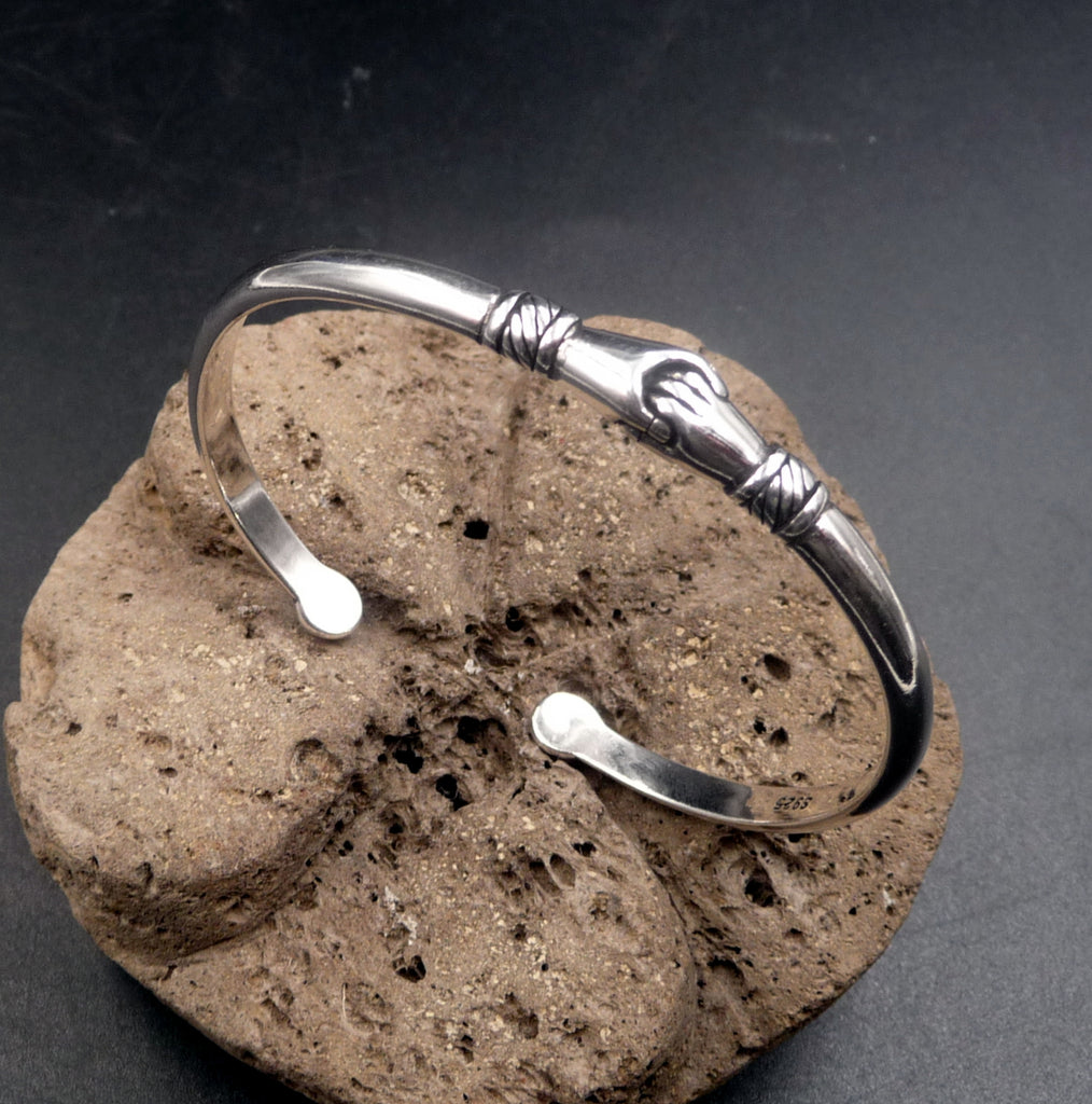 Bracelet jonc "Union" NARA en argent 925 sterling