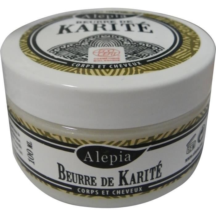 Beurre de Karité équitable Bio Burkina Faso Pot 100 ml Alepia