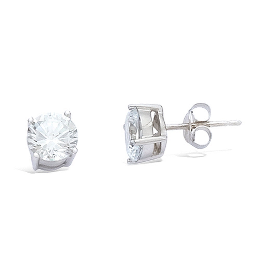 Boucles d'oreilles clous en argent 925 et Zirconium