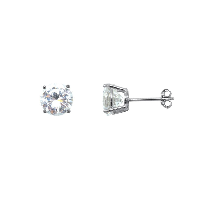 Boucles d'oreilles clous en argent 925 et Zirconium