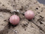 Boucles d'oreilles - Clous en Rhodochrosite - Fermoirs en argent 925