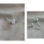 Boucles d'oreilles clous en argent 925 et Zirconium