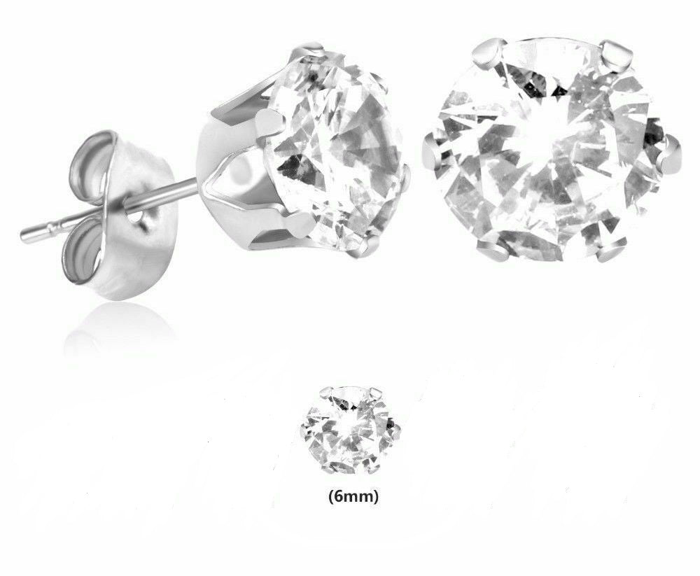Boucles d'oreilles clous en argent 925 et Zirconium