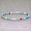 Bracelet en Amazonite naturelle 4 mm - Apaisement et anti-stress