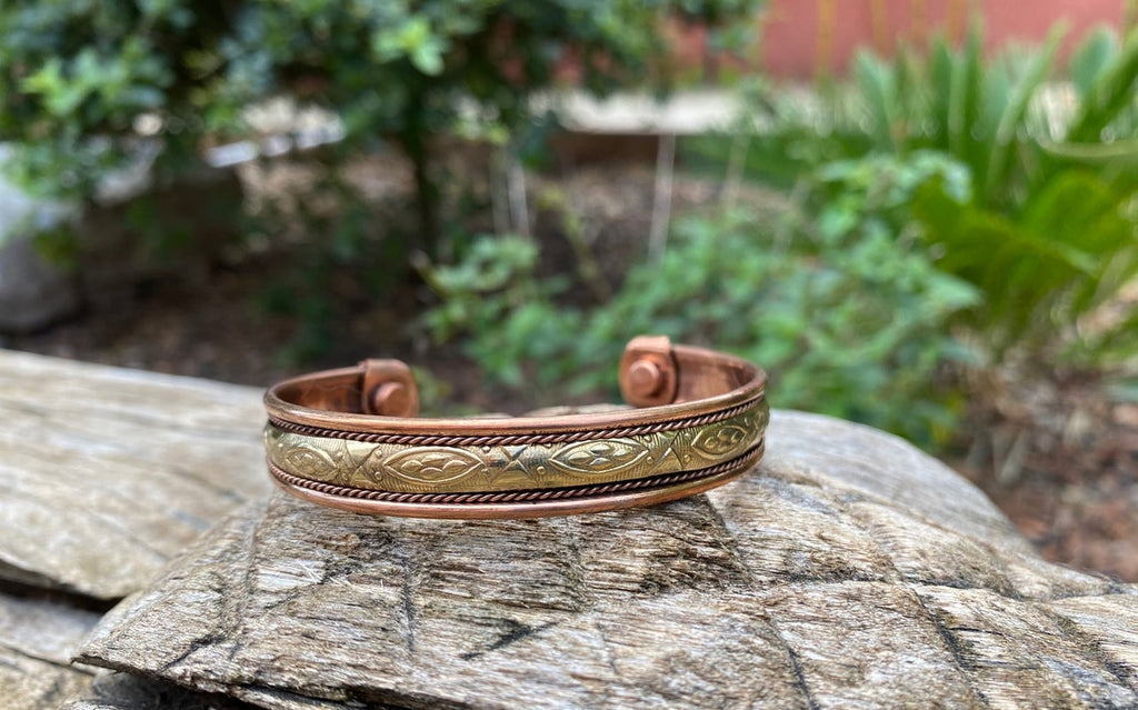 Bracelet magnétique en cuivre avec aimants Anti-Douleurs Rhumatisme Arthrose