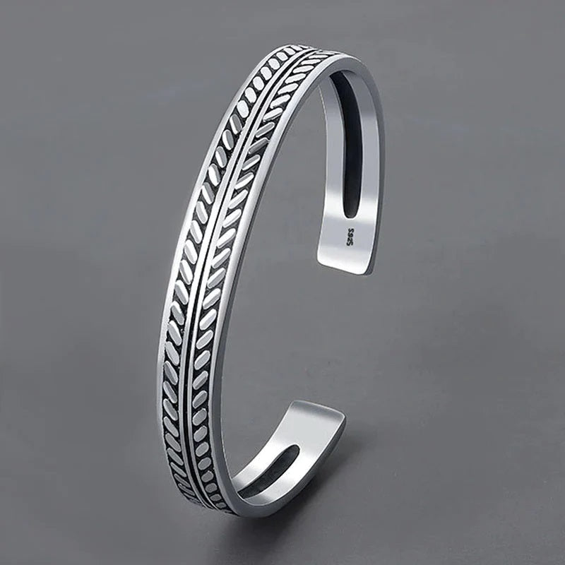 Bracelet jonc en argent 925 sterling Chandra