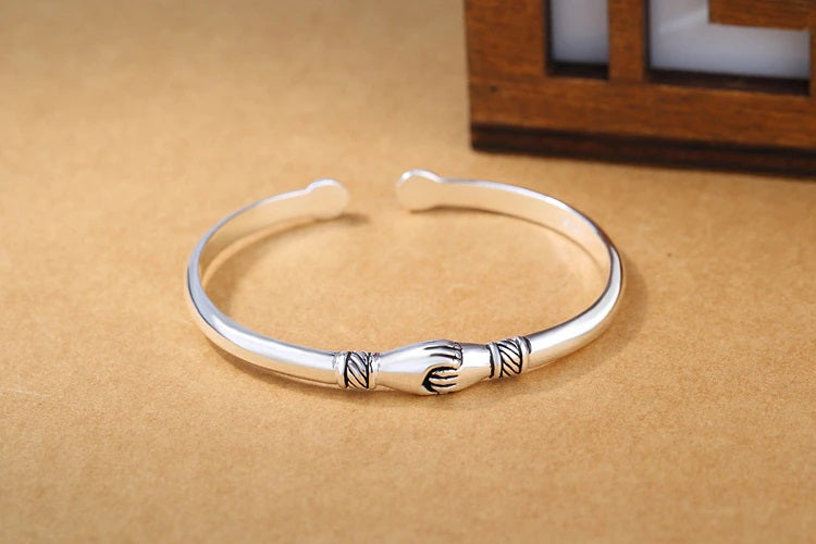 Bracelet jonc "Union" NARA en argent 925 sterling