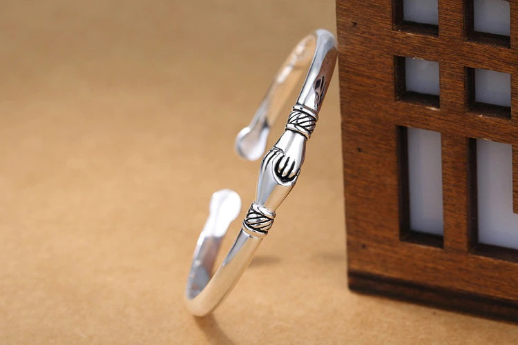 Bracelet jonc "Union" NARA en argent 925 sterling